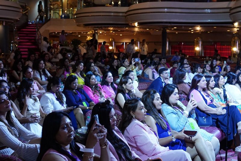 Photograph from a MomsLeague Global event